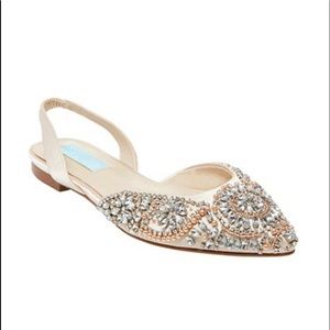 Blue by Betsey Johnson Molly Slingback Flats